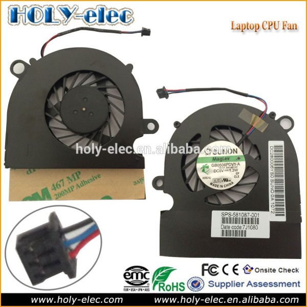 3 pin / wire Laptop Replacement repair part CPU Cooling Fan for HP 5310m series