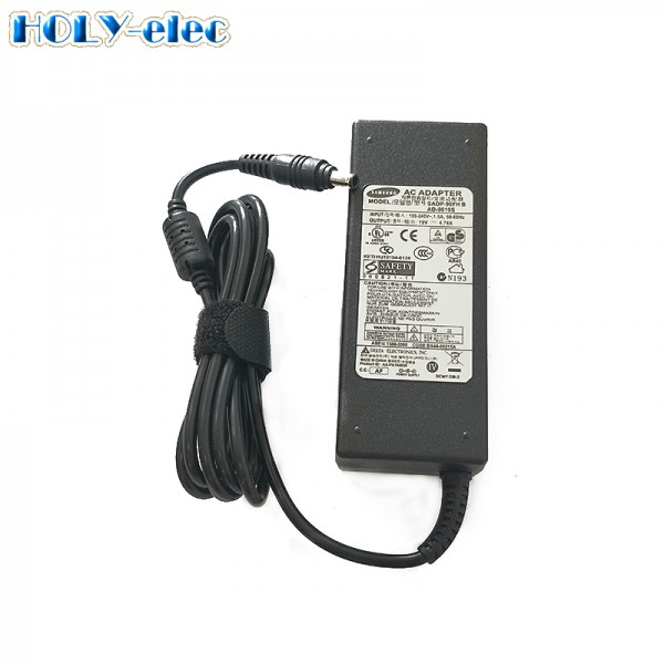 Laptop Charger Ac Dc Power Adapter 19.5V 4.74A 90W for Samsung
