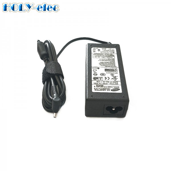 Laptop Charger Ac Dc Power Adapter 19V 3.16A 60W for Samsung