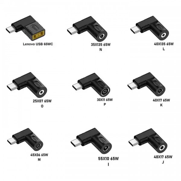 65W PD Converter DC to Type C Connector For Laptop/Cellphone/Tablet USB-C Adapter