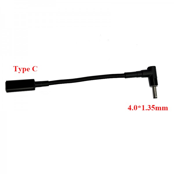 15cm Converter Cable Type C female to 4.0*1.35mm male for Laptop Adapter Charging Cable