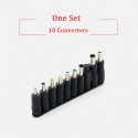 10pcs/set Universal adapter converter for laptop dc power charger connectors 5.5*2.1mm female jack