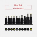 10pcs/set Universal adapter converter for laptop dc power charger connectors 5.5*2.1mm female jack