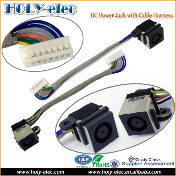 Laptop DC Power Jack Socket Port And Cable Wire Dell XPS 17 L701X RMD72 P/N:DD0GM7PB000