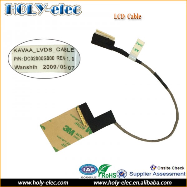 New LCD Cable For Toshiba Mini NB200 NB200-10Q NB201 NB205 NB305 Laptop LCD Video Cable P/N DC02000S000