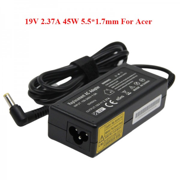 Laptop AC Power Adapter OEM 45W 19V 2.37A 5.5*1.7mm for Acer Charger Power Supply
