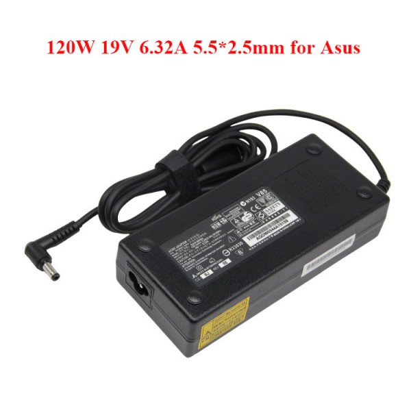 AC Adapter 120W 19V 6.32A 5.5*2.5mm for Asus OEM Power Charger