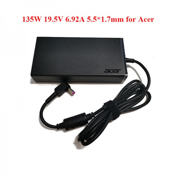 Laptop AC Adapter 135W 19.5V 6.92A 5.5*1.7mm Tip for Acer Power Supply Charger PA-1131-16