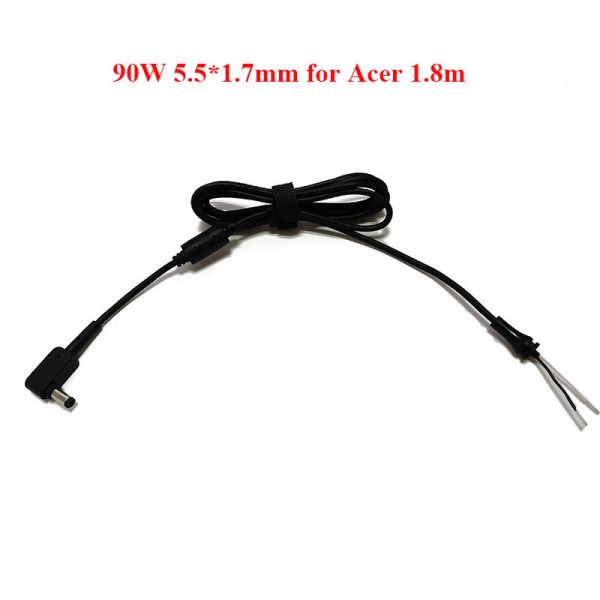 1.8m Power Adapter Cable 5.5*1.7mm DC Power Cable For Acer Notebook Charger Cable