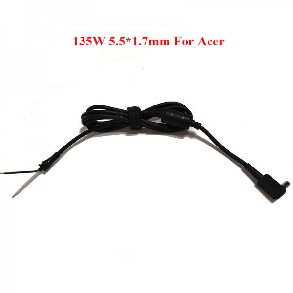 DC Power Plug Cable 1.8m 135W 5.5*1.7mm For Acer Laptop Charger Cord