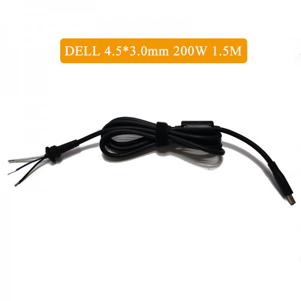 Laptop Charger Cable 4.5*3.0mm Black Tip for Dell DC Power Plug Cord 200W