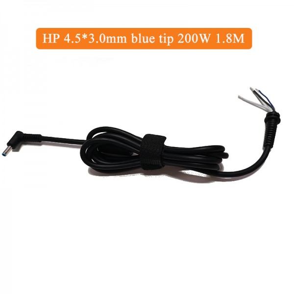 200W Big power dc power cable 4.5*3.0mm blue tip for HP adapter wire cord 1.8m
