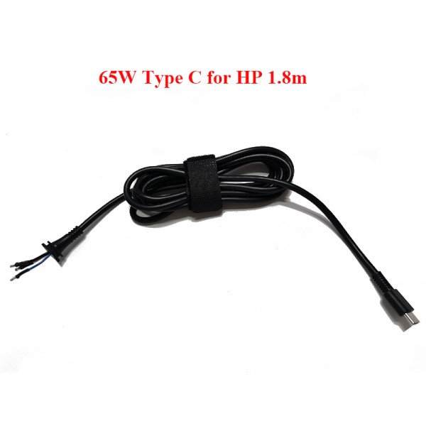 DC Power Plug Cord 65W Type C For HP Laptop Adapter Charger Cable 1.8m