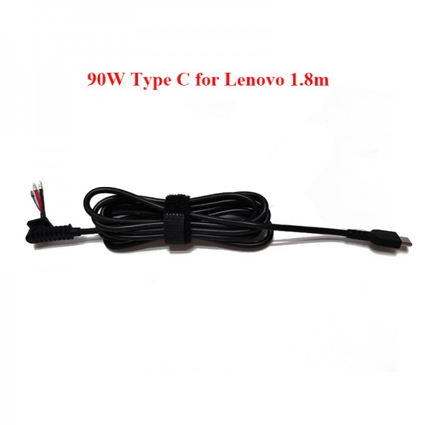 Original Type C Cable 90W for Lenovo Laptop Charger Cable DC Power Cord