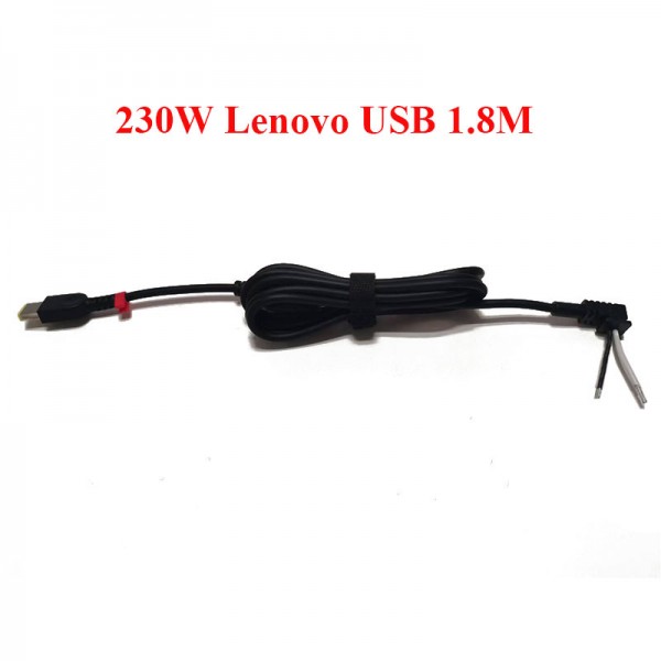 1.8m 230W Big Power DC Power Cable USB For Lenovo Laptop Adapter Cord with Full Copper Material