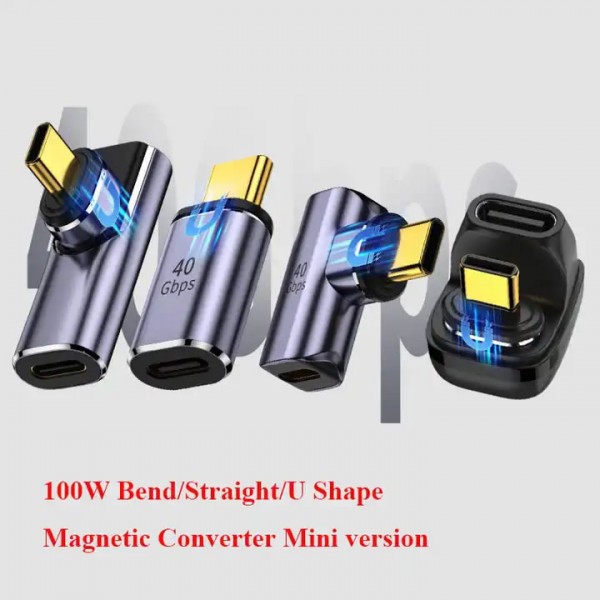 New Hot Sale Type C Magnetic Converter USB4.0 Laptop Adapter Converter 100W For thunderbol