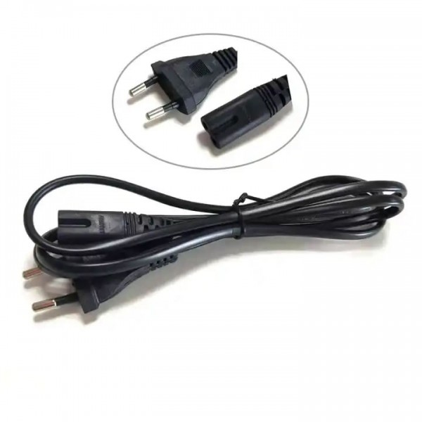 Factory price ac power cord cable with EU plug 2pin adapter power cord European